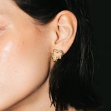 Sad Girl Studs - Golden