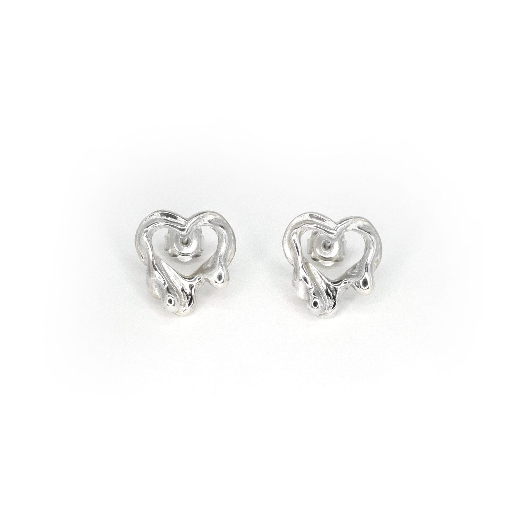 Tilly-Sudsbury-Sad-Girl-Studs-Molten-Heart-Earrings-Sterling-Silver