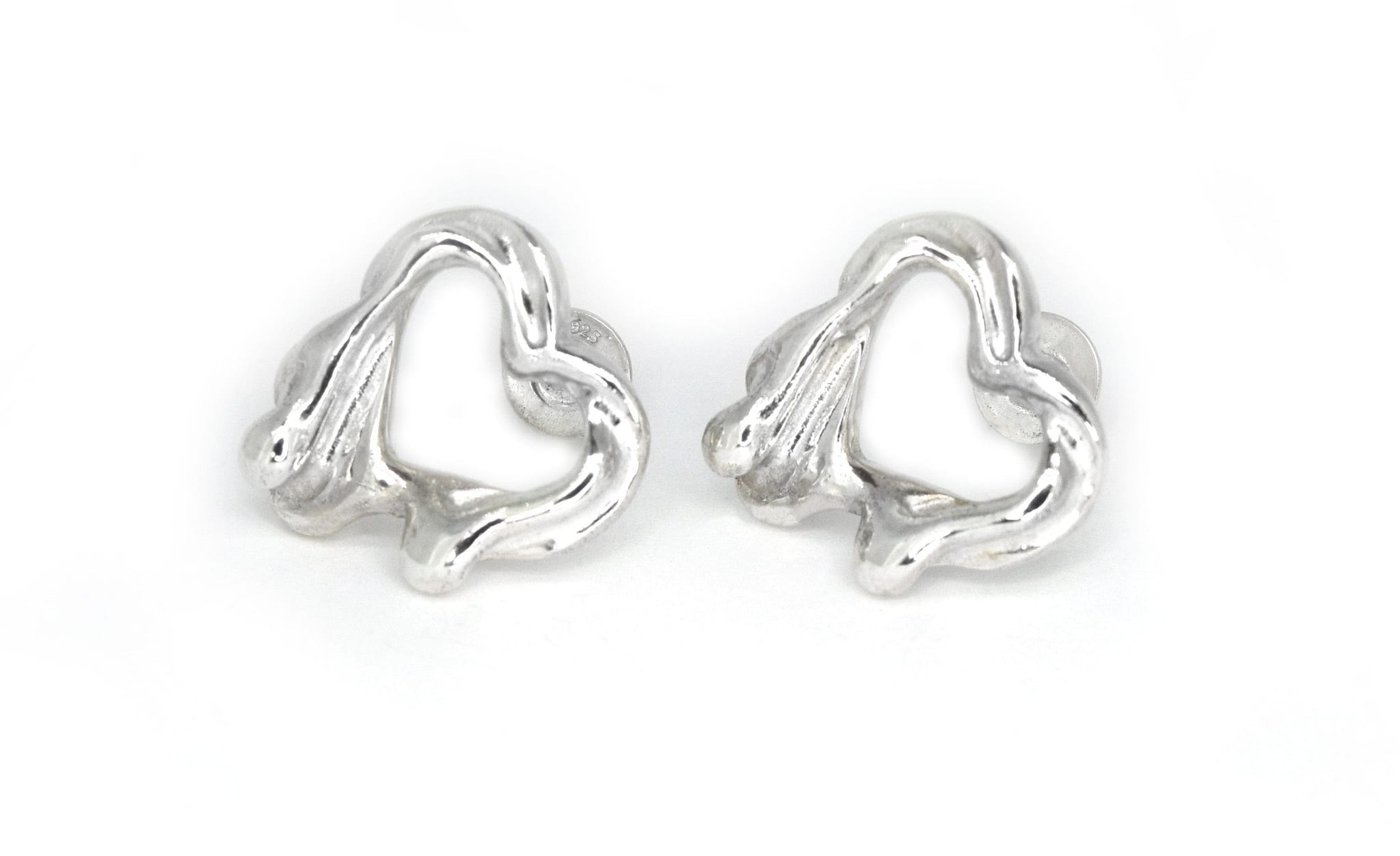 Tilly-Sudsbury-Sad-Girl-Studs-Molten-Heart-Earrings-Sterling-Silver