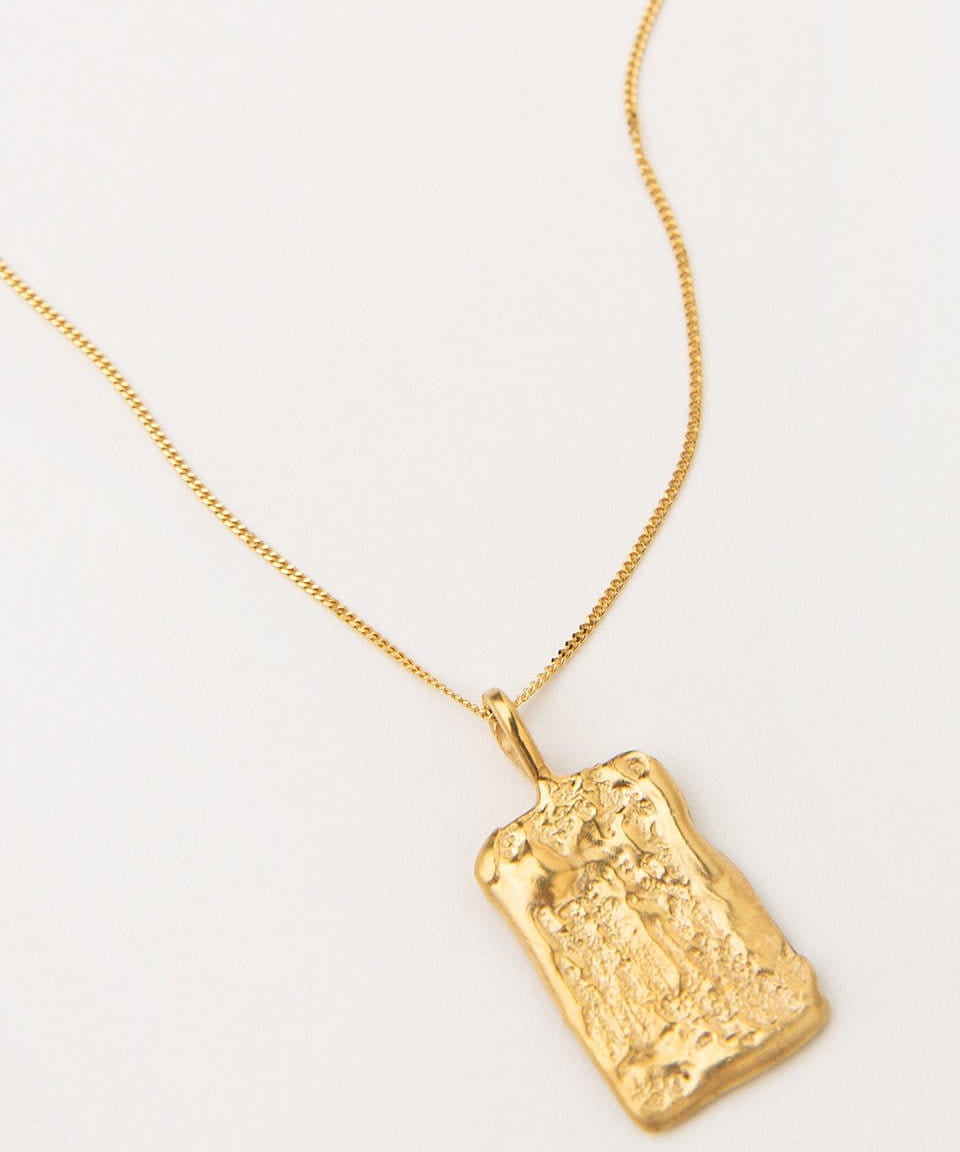 Carolina-de-Barros-Rectangle-Textured-Pendant-Sal-Necklace-18ct-Gold-Plated-Sterling-Silver 