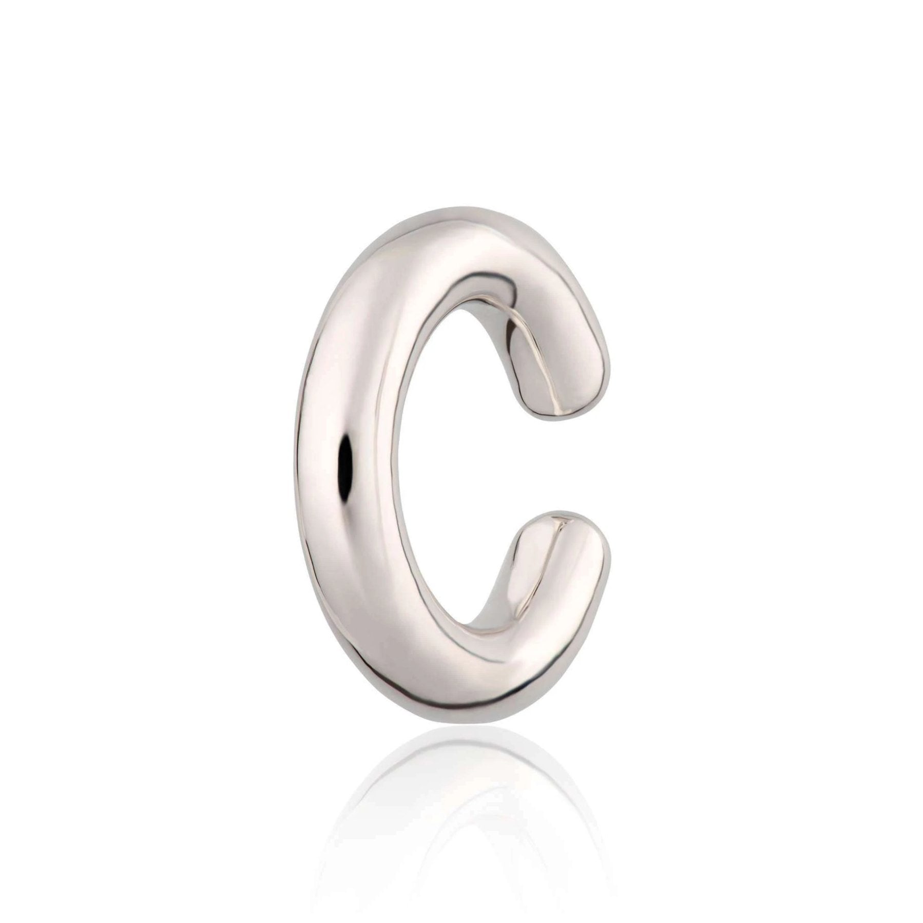 scream-pretty-Chunky-Single-statement-Ear-Cuff-silver-gold-plated-demifine-curated-ear-stack-stacking-cool-piercings-jewellery-earrings-contemporary-minimal-sleek-cool-edgy-trending