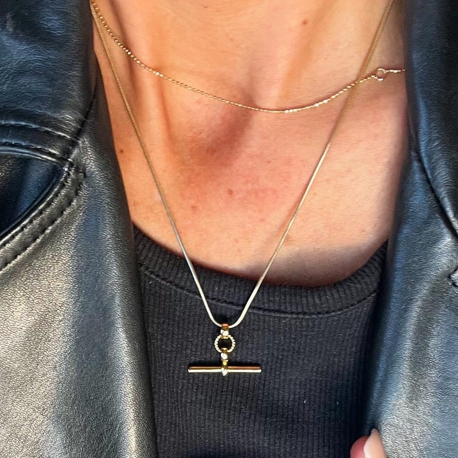 scream-pretty-gold--plated-chunky-t-bar-snake-chain-long-cool-everyday-trending-necklace-kelly-springham-minimal-jewellery-demifine