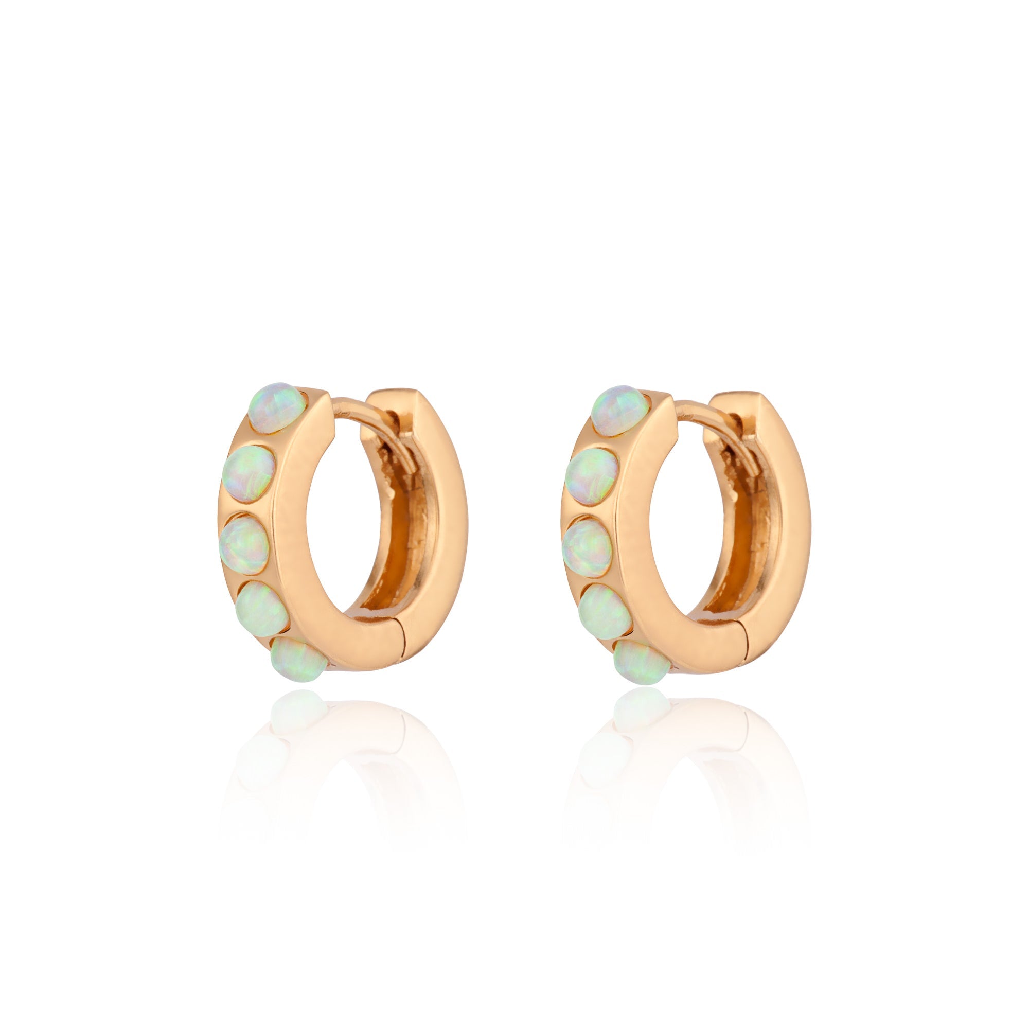 scream-pretty-lime-green-opal-gemstone-huggie-hoop-hoops-earrings-stone-cool-ear-stack-stacking-jewellery-demifine-everyday-colourful-90s