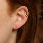 scream-pretty-lime-green-opal-gemstone-huggie-hoop-hoops-earrings-stone-cool-ear-stack-stacking-jewellery-demifine-everyday-colourful-90s