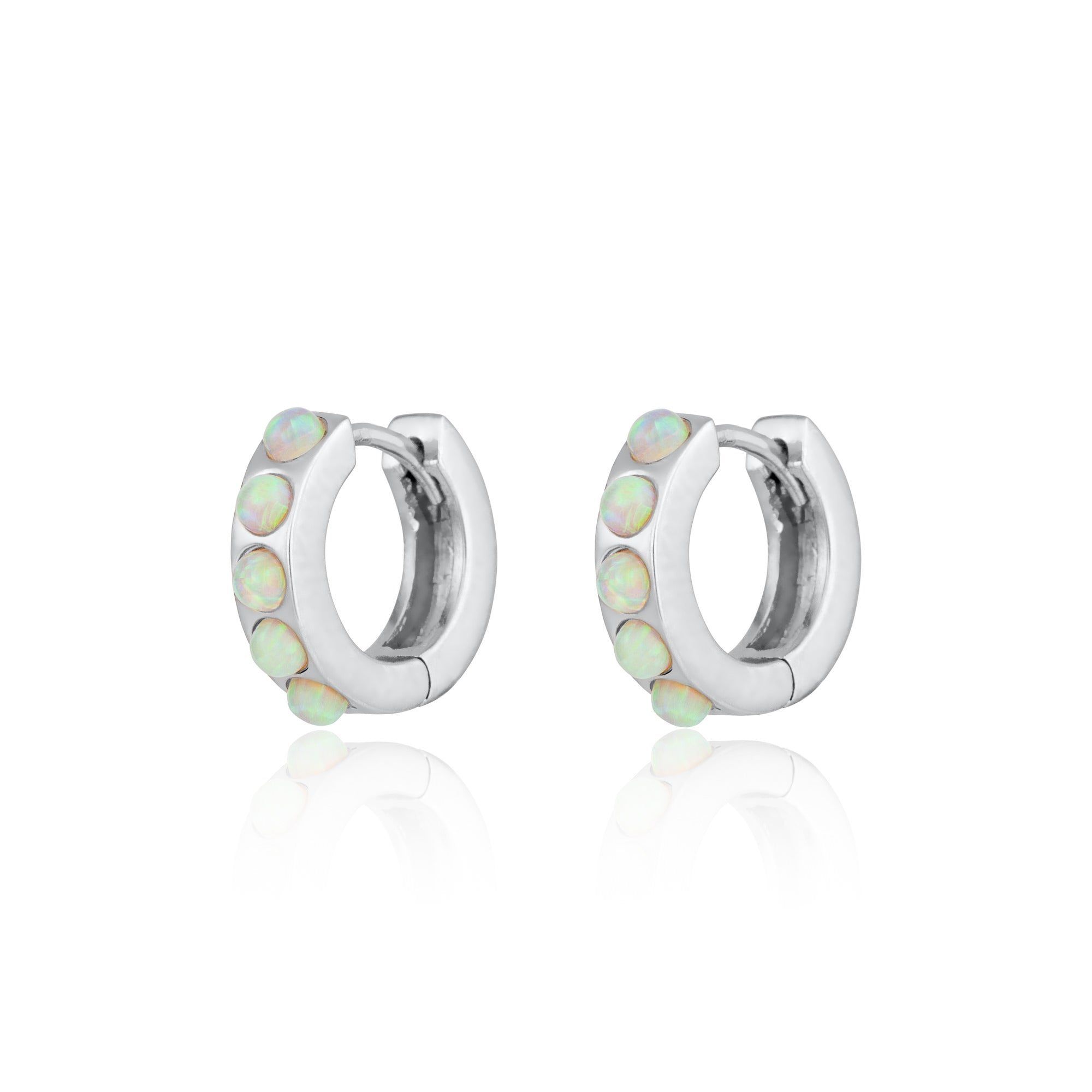 scream-pretty-lime-green-opal-gemstone-huggie-hoop-hoops-earrings-stone-cool-ear-stack-stacking-jewellery-demifine-everyday-colourful-90s