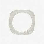 Sculpted Square Bangle - Golden