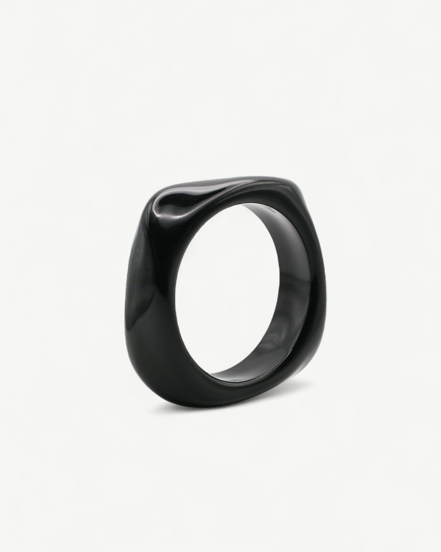 Sculpted Square Bangle - Golden