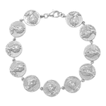 Feggeri-Selene-Charm-Coin-Bracelet-Silver
