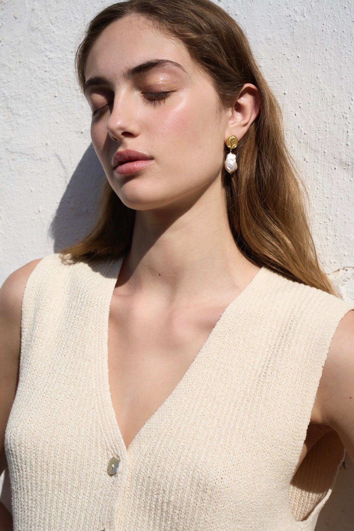 Feggeri-Selene-Earrings-Gold-Vermeil-Baroque-Pearl-Ancient-Vintage-Coin-Summer-Inspired-Ancient-Greece-Jewellery-Drop-Earrings