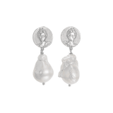 Feggeri-Selene-Ancient-Antique-Vintage-Style-Coin-Goddess-Pearl-Drop-Bead-Statement-Beach-Earrings