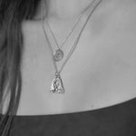 Feggeri-Selene-Antique-Vintage-Style-Ancient-Goddess-Emblem-Chunky-Layering-Pendant-Necklace-Sterling-Silver-Chain