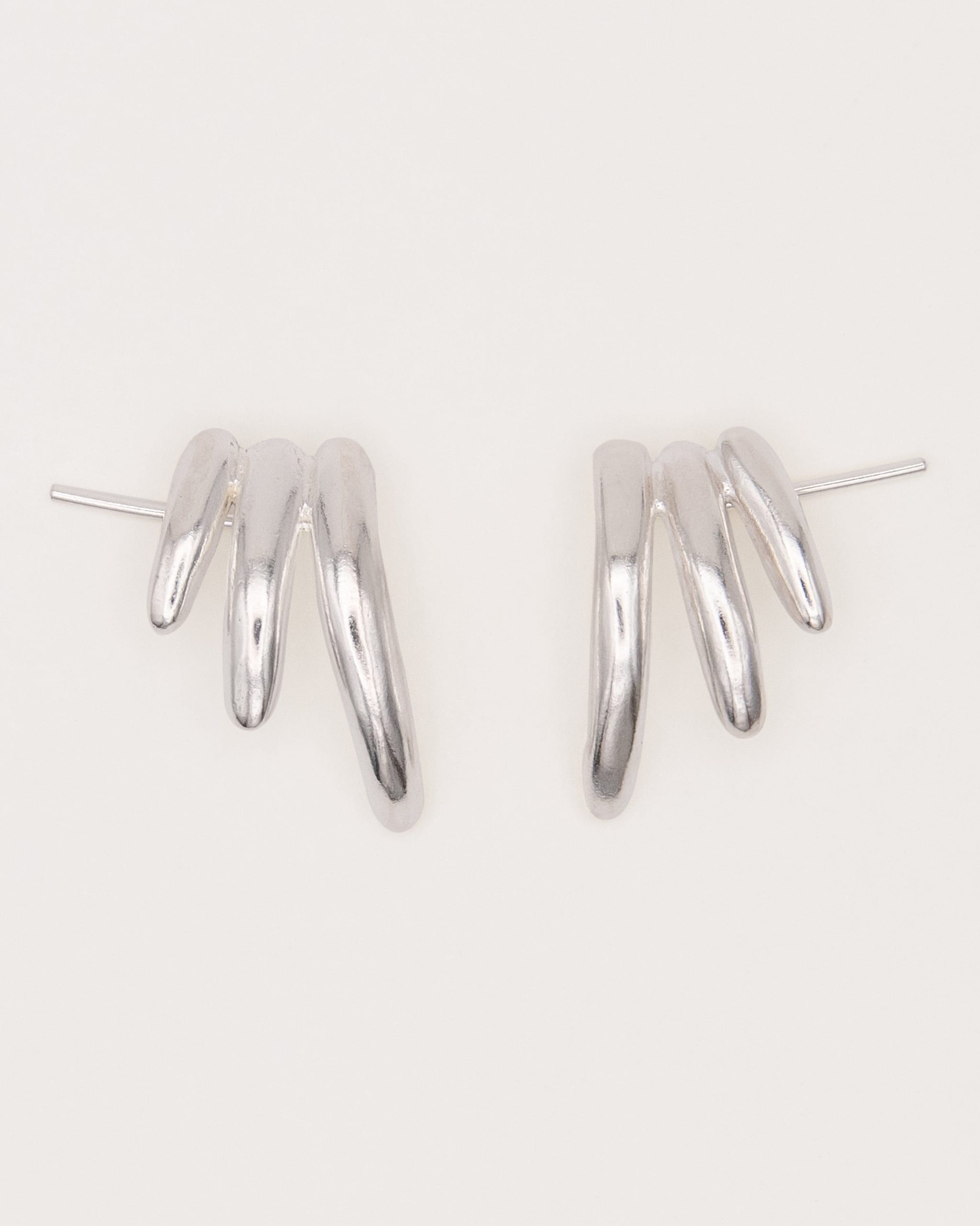 Carolina-De-Barros-Gold-Plated-18ct-Sterling-Silver-Statement-Stud-SELVA-EARRINGS