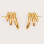 Carolina-De-Barros-Gold-Plated-18ct-Sterling-Silver-Statement-Stud-SELVA-EARRINGS