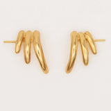 Carolina-De-Barros-Gold-Plated-18ct-Sterling-Silver-Statement-Stud-SELVA-EARRINGS