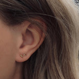 9ct gold stud earrings