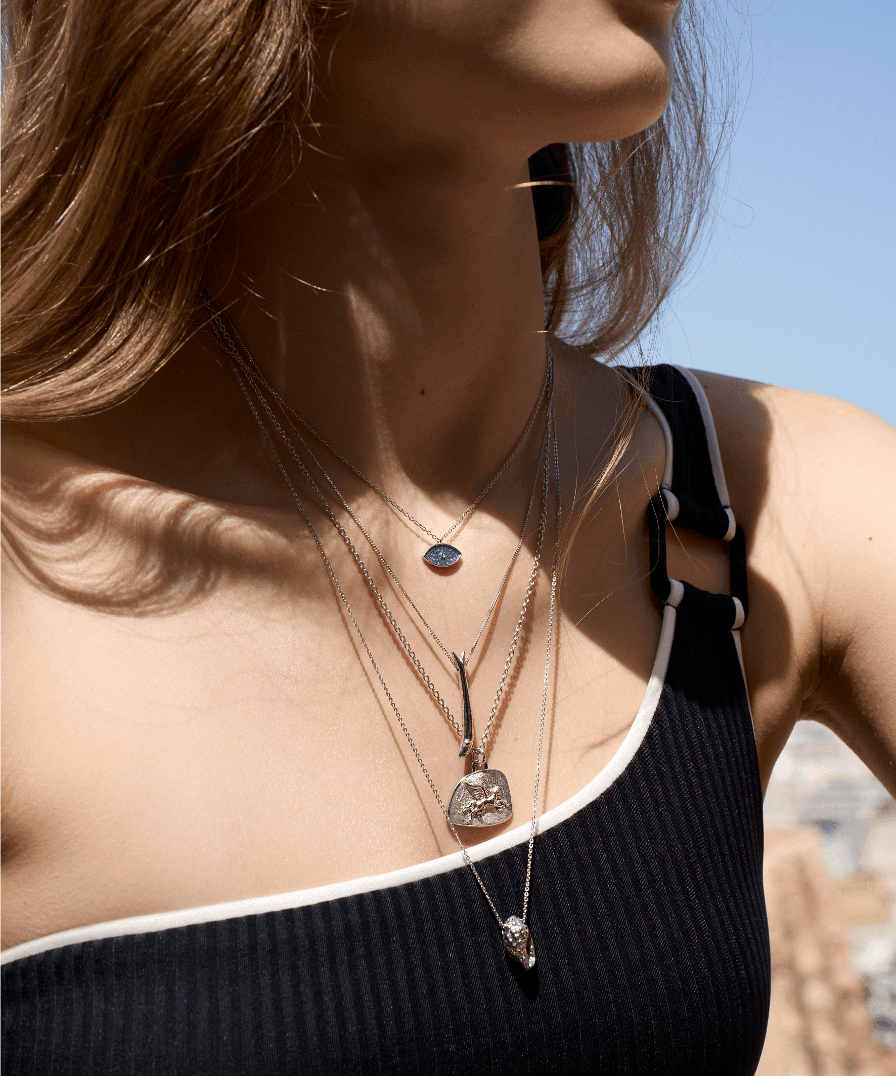 Feggeri-Shell-Conch-Pendant-Necklace-Silver-Marine-coastal-Beach-Jewellery