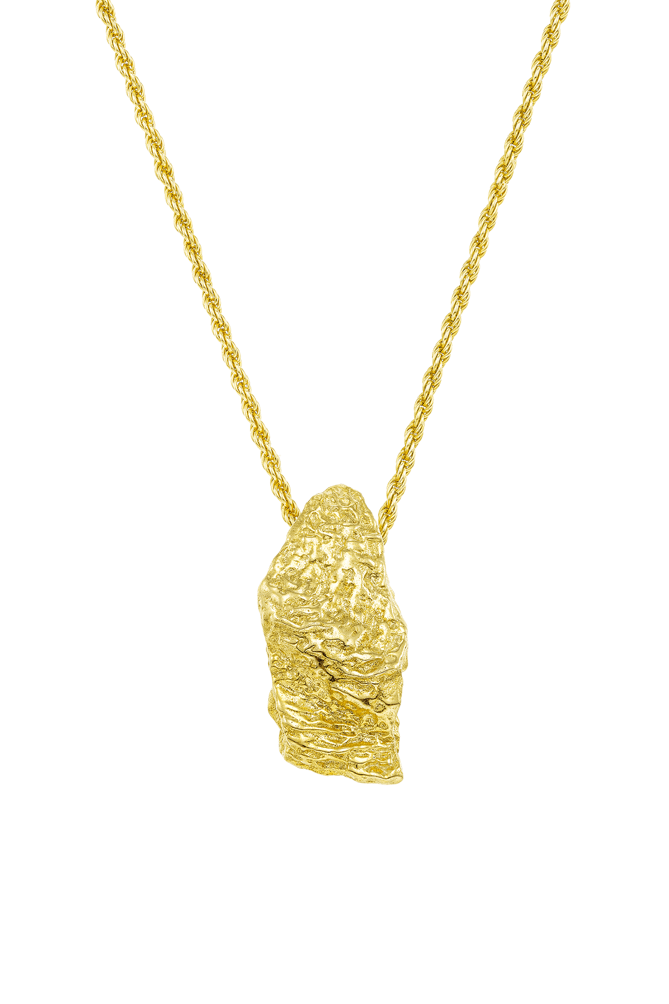 Feggeri-Shell-Fragment-Large-Pendant-Chain-Necklace-Gold-Vermeil