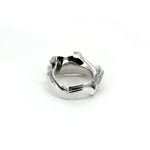 Tilly-Sudsbury-Chunky-Sterling-Silver-Shell-Ring-Curved-Molten-Texture-Textured-Statement-Cocktail-Ring