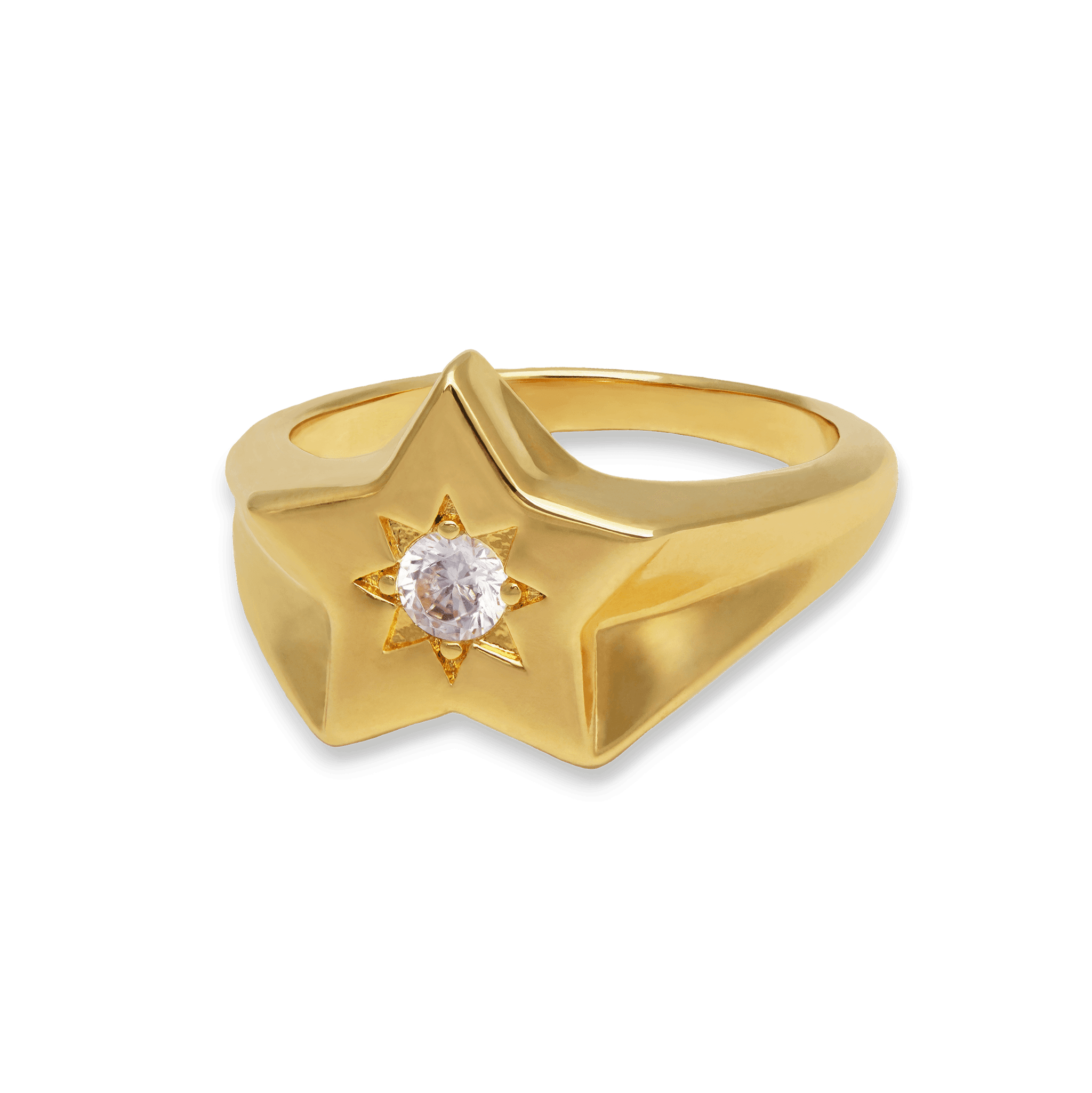Junk-Jewels-Shooting-Star-Diamond-cubic-zirconia-Signet-Ring-gold