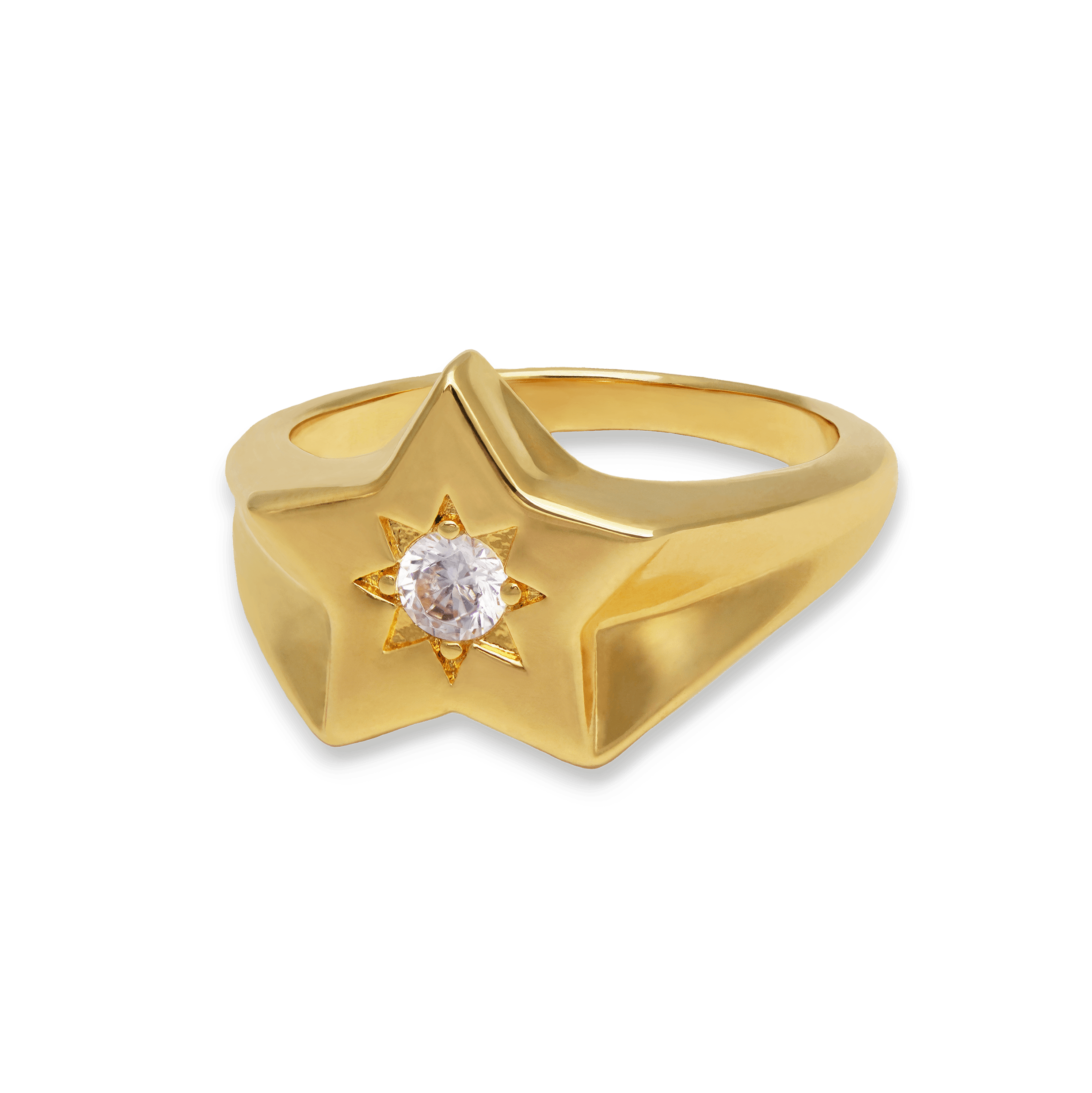 Junk-Jewels-Shooting-Star-Diamond-cubic-zirconia-Signet-Ring-gold