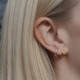The Curve Silver Studs