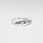 Blume-Jewellery-Sterling-Silver-Wave-Bombe-Ring-Lab-Diamond-Chunky-Statement-Band-Handmade-Contemporary-Cool-Jewellery-UK-5-Stones-Clear