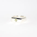 Blume-Jewelery-Single-Stone-Signet-Ring-Sterling-Silver-Rectangle-Pinky-Ring-Gemstone-Peridot-Garnet-Aquamarine-Citrine-Amethyst-UK-Handmade-Cool-Effortless-Heirloom-Everyday-Chunky-Staple-Ring-Stacking