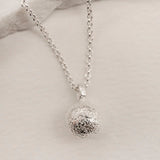 Silver Moon Charm Necklace