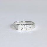 Blume-Jewellery-Sunset-Sterling-silver-signet-ring-chunky-Classic-everyday-hand-engraved-sun-design-motif-jewellery-timeless