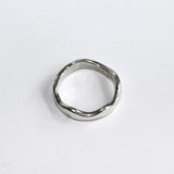 Silver Wave Ring - Golden