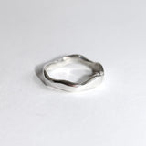 Silver Wave Ring - Golden