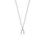 Silver Wishbone Necklace - Golden