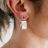 Dee Sterling Silver Hoops