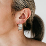 Dee Sterling Silver Hoops