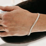 CRUX sterling silver snake bracelet