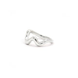 Wavey Stacker Ring Silver