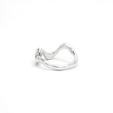 Wavey Stacker Ring Silver