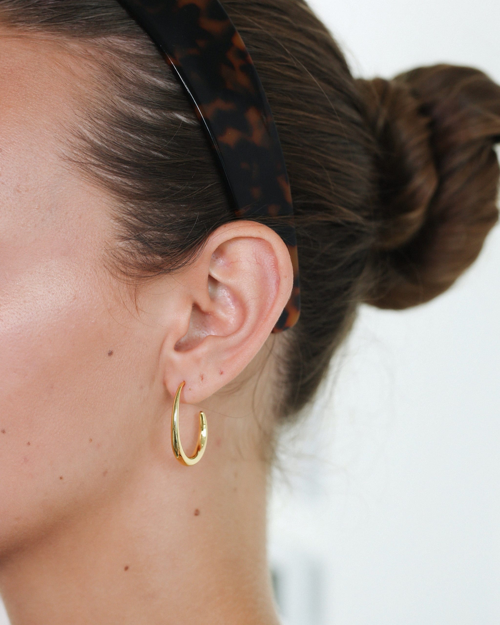 Slim Hoops Earrings Gold - Golden