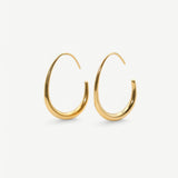 Slim Hoops Earrings Gold
