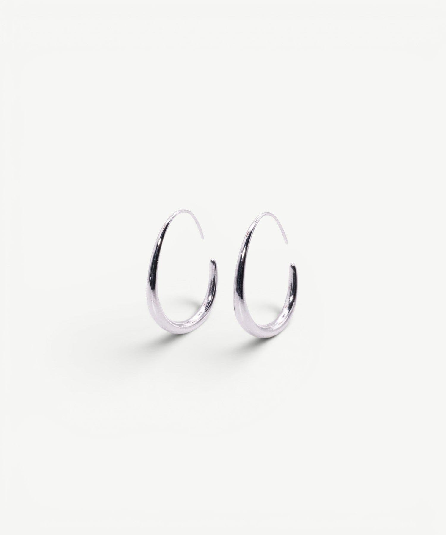 Slim Hoops Earrings Silver - Golden