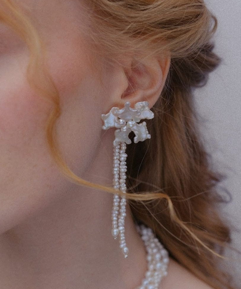 Cherie-Jewels-Snowflake-Keshi-Pearls-Freshwater-Flower-White-Dangle-Earrings-№34-Beaded-Statement-Drop