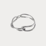 Ruddock-Soma-Bangle-Cuff-Interlocking-Interwoven-Tublar-Scultpural-twisted-clean-lines-forms-modern-statement-bracelet-Sleek-minimal-cool-jewellery-demifine-sterling-silver-solid