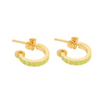 Spark-Enamel-Earrings-Yellow-Gold-Vermeil-Huggie-Hoops