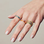 Apres-Youth-Spark-Enamel-Ring-Orange-Gold-Vermeil-Stacking