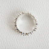 Sparkly Silver Baguette Eternity Ring