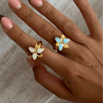 Squeeze-Jewellery-Stargazer-Flower-Ring-Gold-Silver-Blue-Vanilla-Cream-Oriental-Lily-Statement-Cocktail-Ring-Cute-Jewellery