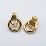 Statement Twisted Ear Studs - Golden