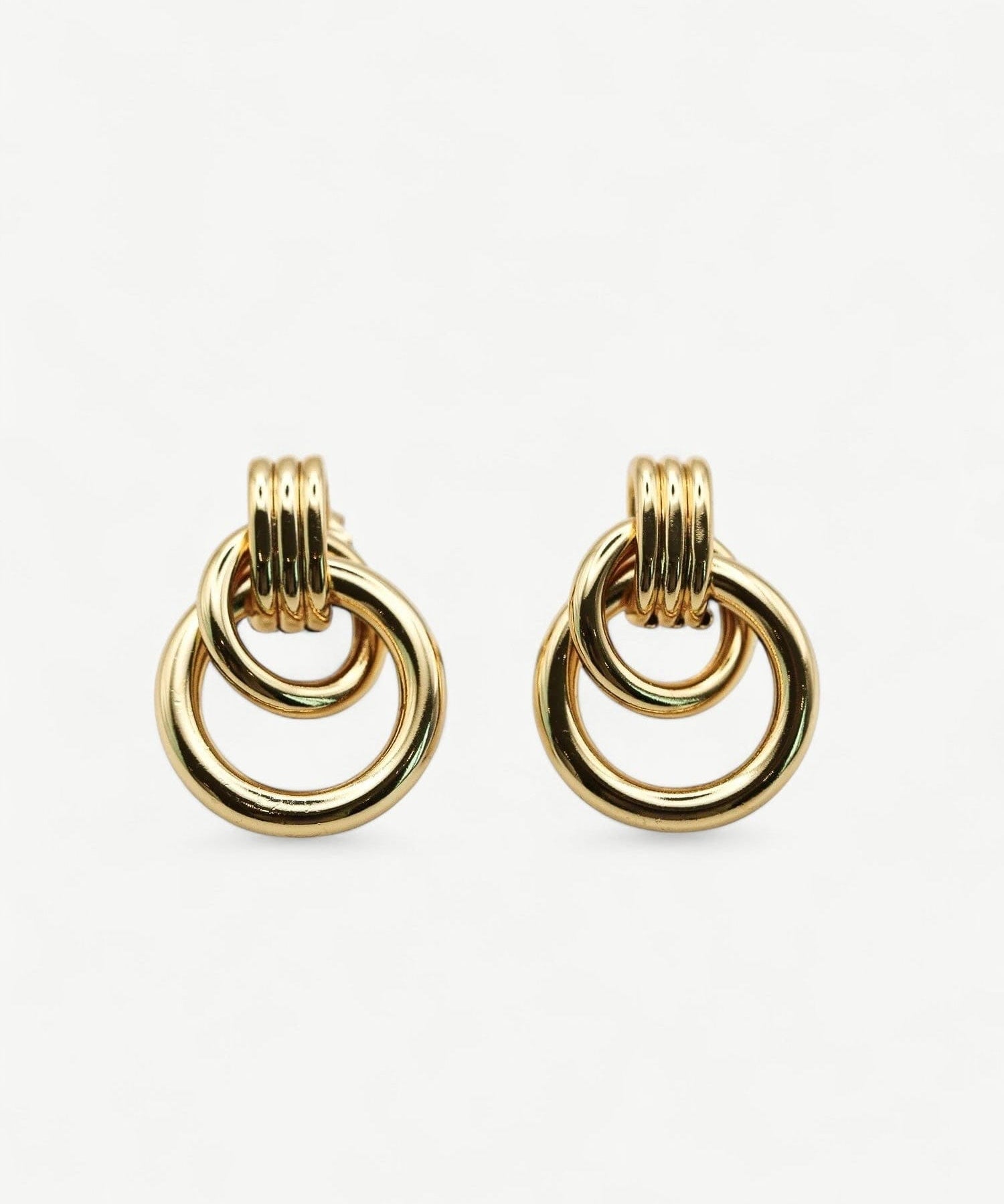 Statement Twisted Ear Studs - Golden