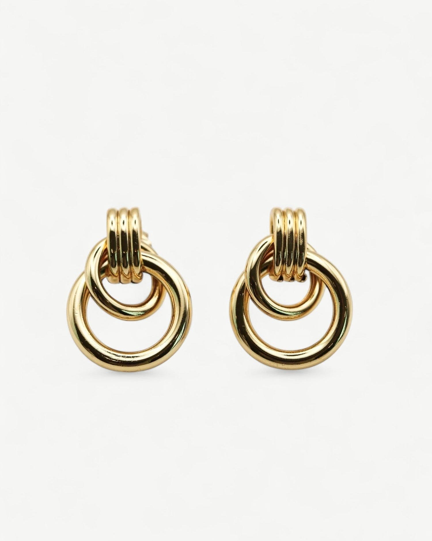 Statement Twisted Ear Studs - Golden