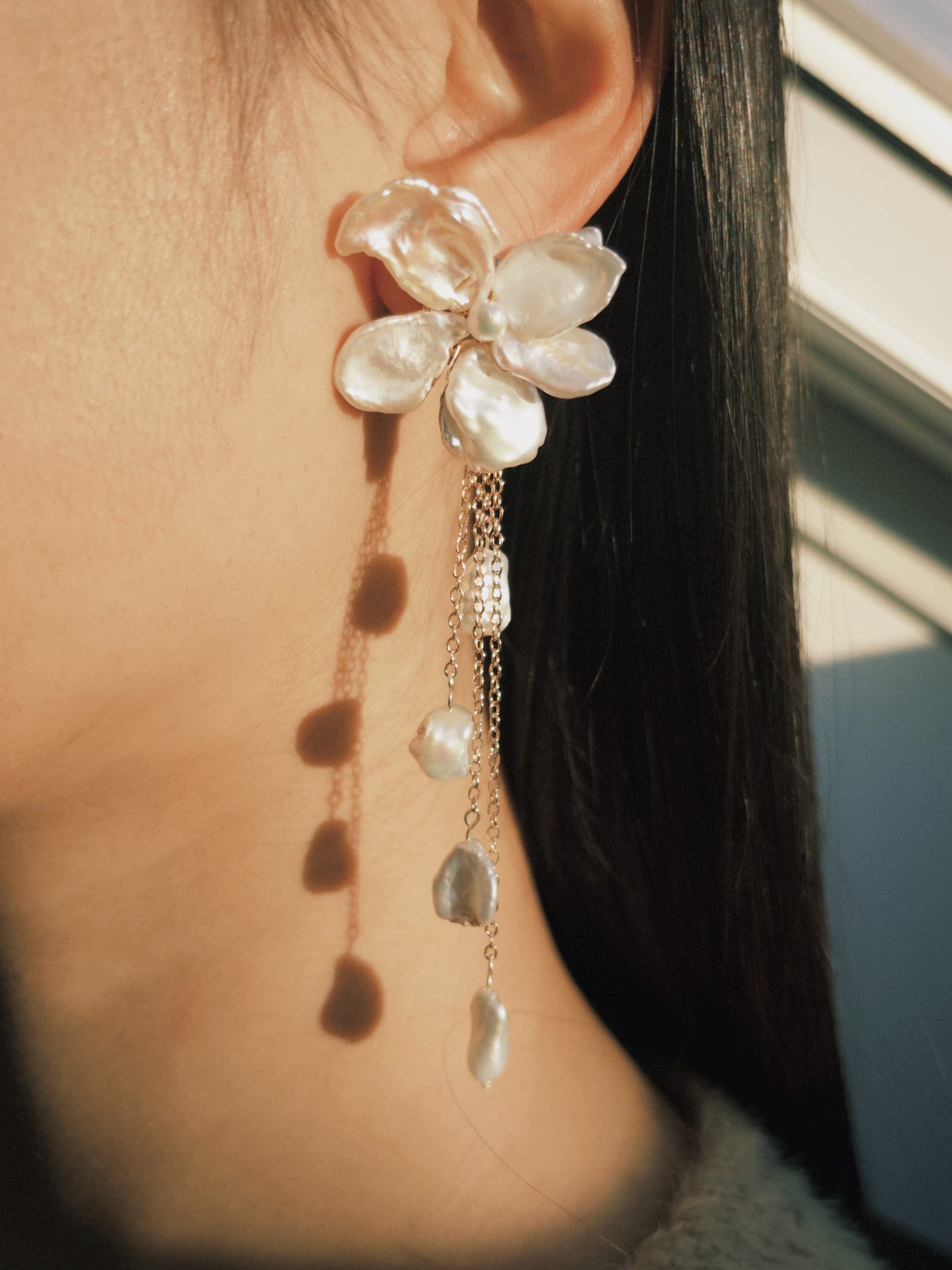 Cherie-Jewels-Stellar-Petal-Keshi-Pearl-Flower-Dangle -Drop-Beaded-Statement-Earrings-№04